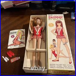 Vintage SKIPPER Doll REDHEAD #950 (1964) Straight Legs Orig BOX Swimsuit