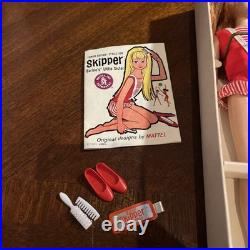 Vintage SKIPPER Doll REDHEAD #950 (1964) Straight Legs Orig BOX Swimsuit