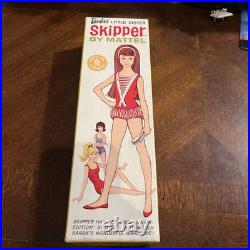 Vintage SKIPPER Doll REDHEAD #950 (1964) Straight Legs Orig BOX Swimsuit