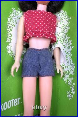 Vintage SKOOTER Doll BRUNETTE Bendable Leg #1120 (1966) NMIB Orig Box COMPLETE