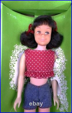 Vintage SKOOTER Doll BRUNETTE Bendable Leg #1120 (1966) NMIB Orig Box COMPLETE