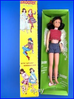 Vintage SKOOTER Doll BRUNETTE Bendable Leg #1120 (1966) NMIB Orig Box COMPLETE