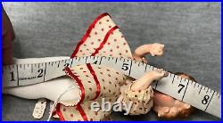 Vintage Shirley Temple Composition Doll 8in Japan Crazing Molded Hair READ