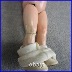 Vintage Shirley Temple Composition Doll 8in Japan Crazing Molded Hair READ