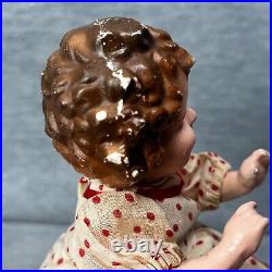 Vintage Shirley Temple Composition Doll 8in Japan Crazing Molded Hair READ