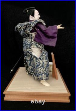 Vintage Showa-Period Samurai Doll Kuroda Bushi, Kamishimo and Spear