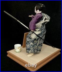 Vintage Showa-Period Samurai Doll Kuroda Bushi, Kamishimo and Spear