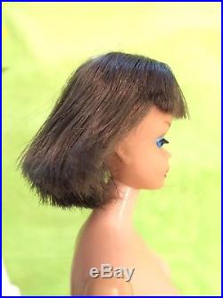 Vintage Silver Brunette American Girl Barbie Long Hair Japan