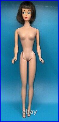 Vintage Silver Brunette Long Hair High Color American Girl Barbie Doll HEAD