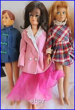 Vintage Skipper Barbie Dolls, Japan 1963 Lot Of 5 Rare Find 9 In