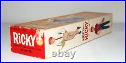 Vintage Skipper Friend Ricky Doll With Box Wrist Tag Stand Ss And Sandals