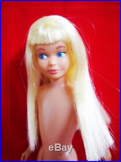 Vintage Skipper Lemon Hair, #1 On Tush, Tag, Box, Stand, Extras Mattel, Japan