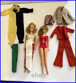 Vintage Stacey 1968 RedBathing Suit Twist n Turn Style & 1966 Japan Barbie Lot