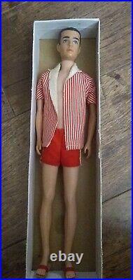 Vintage Swim KEN Doll 1960 Brunette Hair #750 with Box