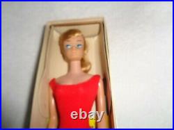 Vintage Swirl Ponytail Barbie Doll In Box Ash Blonde