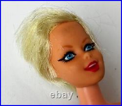 Vintage TWIGGY Barbie 1966 Blues Eyes Eyelashes Twist n Turn TNT Japan Mattel
