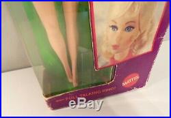 Vintage Talking Barbie New In Box #1115 Nape Curl Titian Tag/Stand/Booklet 1969