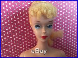 Vintage Tm Blonde Ponytail Barbie Doll Japan Rare Blue Eyeliner Zebra Ss