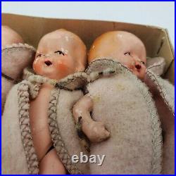 Vintage Toy Dolls Dionne Quintuplets in Box