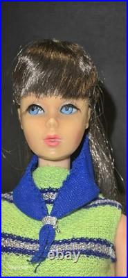 Vintage Twist N Turn Barbie In Complete Vintage Now Knit Outfit, HTF Hat- Scarf