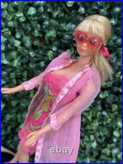 Vintage Twist N Turn PJ Doll w Barbie Underliners #1821- Robe Shoes & Glasses
