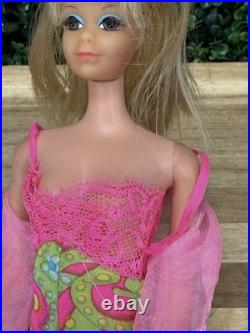 Vintage Twist N Turn PJ Doll w Barbie Underliners #1821- Robe Shoes & Glasses