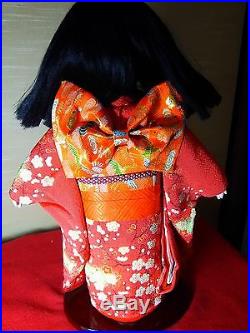 Vintage Very cute Japanese ICHIMATSU doll beautiful kimono from JAPAN #1033