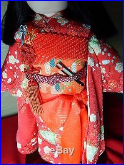 Vintage Very cute Japanese ICHIMATSU doll beautiful kimono from JAPAN #1033