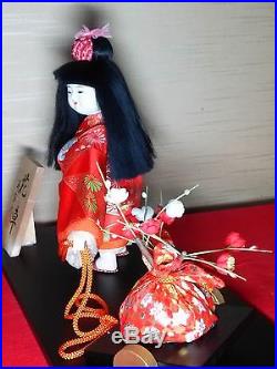 Vintage Very cute Japanese doll beautiful kimono from JAPAN #1025