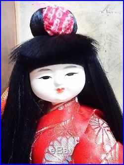 Vintage Very cute Japanese doll beautiful kimono from JAPAN #1025
