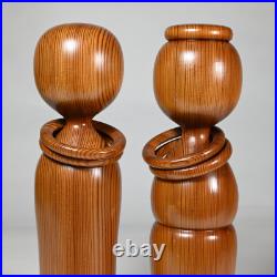 Vintage Yakusugi Sosaku Kokeshi Pair, Japan 11 (482) Vintage Yakusugi Sosaku Kokeshi Pair, Japan 11 (482)