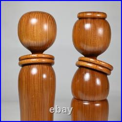 Vintage Yakusugi Sosaku Kokeshi Pair, Japan 11 (482) Vintage Yakusugi Sosaku Kokeshi Pair, Japan 11 (482)