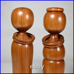 Vintage Yakusugi Sosaku Kokeshi Pair, Japan 11 (482) Vintage Yakusugi Sosaku Kokeshi Pair, Japan 11 (482)