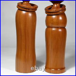 Vintage Yakusugi Sosaku Kokeshi Pair, Japan 11 (482) Vintage Yakusugi Sosaku Kokeshi Pair, Japan 11 (482)