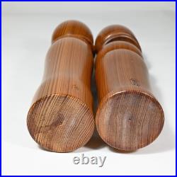 Vintage Yakusugi Sosaku Kokeshi Pair, Japan 11 (482) Vintage Yakusugi Sosaku Kokeshi Pair, Japan 11 (482)