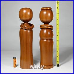 Vintage Yakusugi Sosaku Kokeshi Pair, Japan 11 (482) Vintage Yakusugi Sosaku Kokeshi Pair, Japan 11 (482)