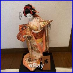 Vintage japanese doll kimono Geisha beautiful Figure Kyoto antique 41cm 16.1