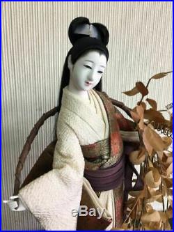 Vintage japanese doll kimono Geisha beautiful hair Japanese Figure 36.0cm 14.1in