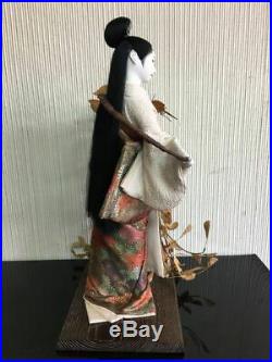 Vintage japanese doll kimono Geisha beautiful hair Japanese Figure 36.0cm 14.1in
