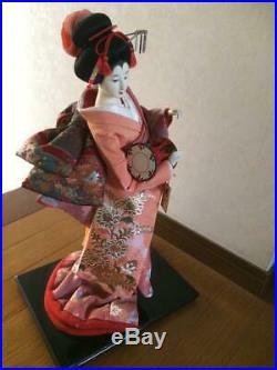 Vintage japanese doll kimono Geisha beautiful hair Japanese Maiko Figure 18.5in