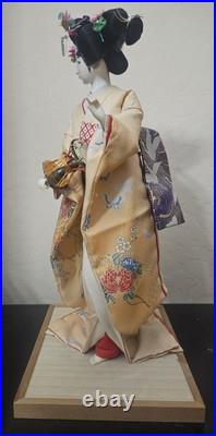 Vintage japanese geisha doll oyama