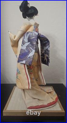 Vintage japanese geisha doll oyama