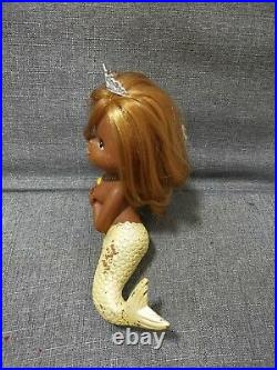 Vintage rubber big eye little mermaid japan doll 7