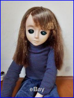 Vintage sekiguchi big eye japan doll 25in