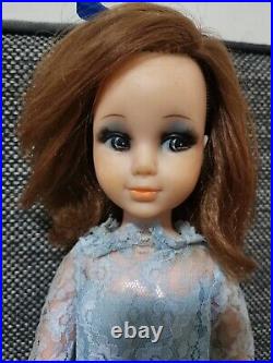 Vintage showa kawaii big eye takara Miss CrissyTow Miss Long Hair japan doll 17