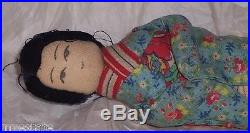 Vintage wwII 1945 NATIVE DOLL FROM ISLAND OF SAIPAN Handmade Japanese Lady