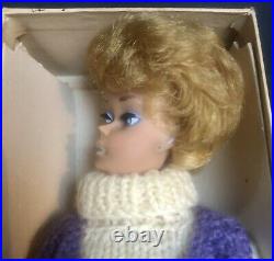 Vntg Blonde Bubblecut Midge Doll withOrig Box, Swimsuit, Heels, Outfit+ NICE