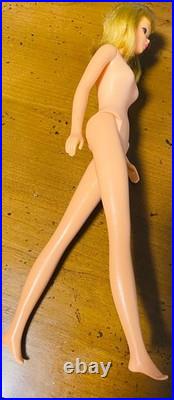 Vtg 1140 Francie Barbie Doll Straight Leg Original Swimsuit Blonde JAPAN