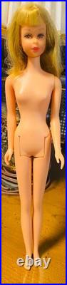 Vtg 1140 Francie Barbie Doll Straight Leg Original Swimsuit Blonde JAPAN