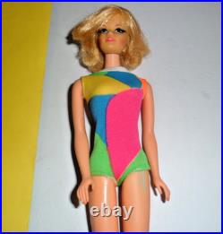 Vtg 1165 Mattel 1969 Stacey Tnt Barbie Doll Blonde Hair Flip